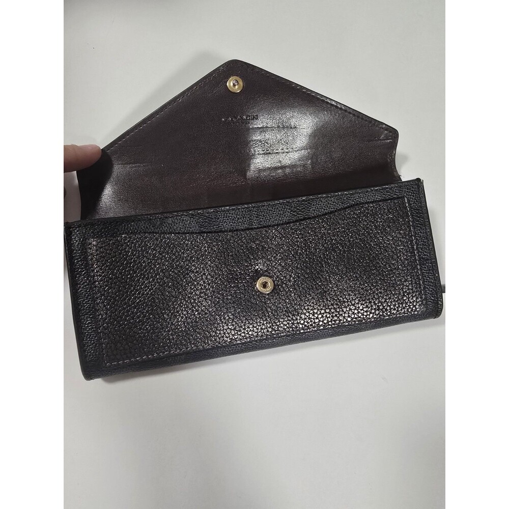 COACH Long Wallet Leather BRW All-over Pattern Women's - Picture 5 of 10